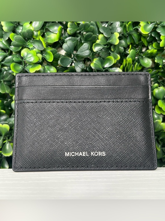 Michael Kors Other - Michael Kors Black Leather Textured Card Holder 
USED